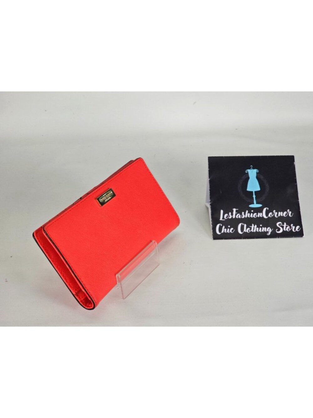 Kate Spade Women's Geranium Saffiano Leather Wallet Newbury Lane Stacy 292 - Picture 2 of 12